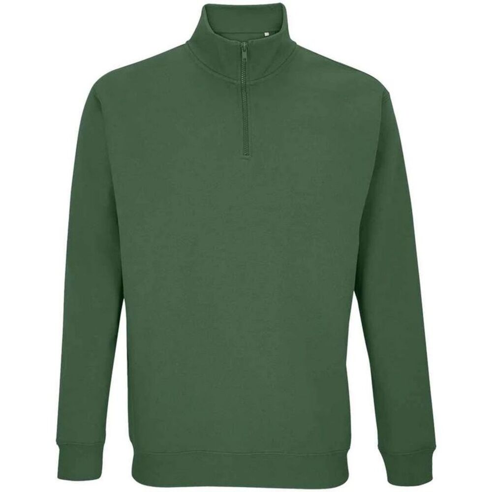 SOLS Unisex Adult Conrad Quarter Zip Sweatshirt / Bottle Green